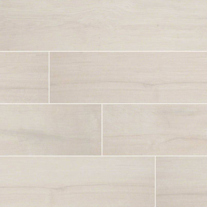 Porcelain tile in Palmetto Bianco