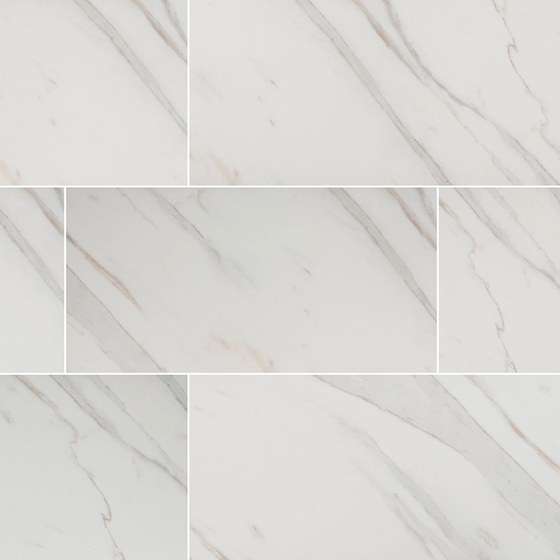 Porcelain tile in Pietra Calcatta 12x24 Polished