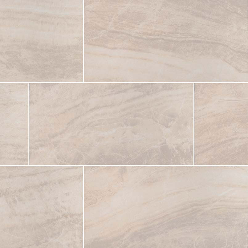 Porcelain tile in Praia Crema 12x24 Polished