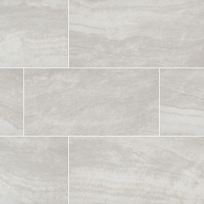 Porcelain tile in Praia Grey 12x24 Matte