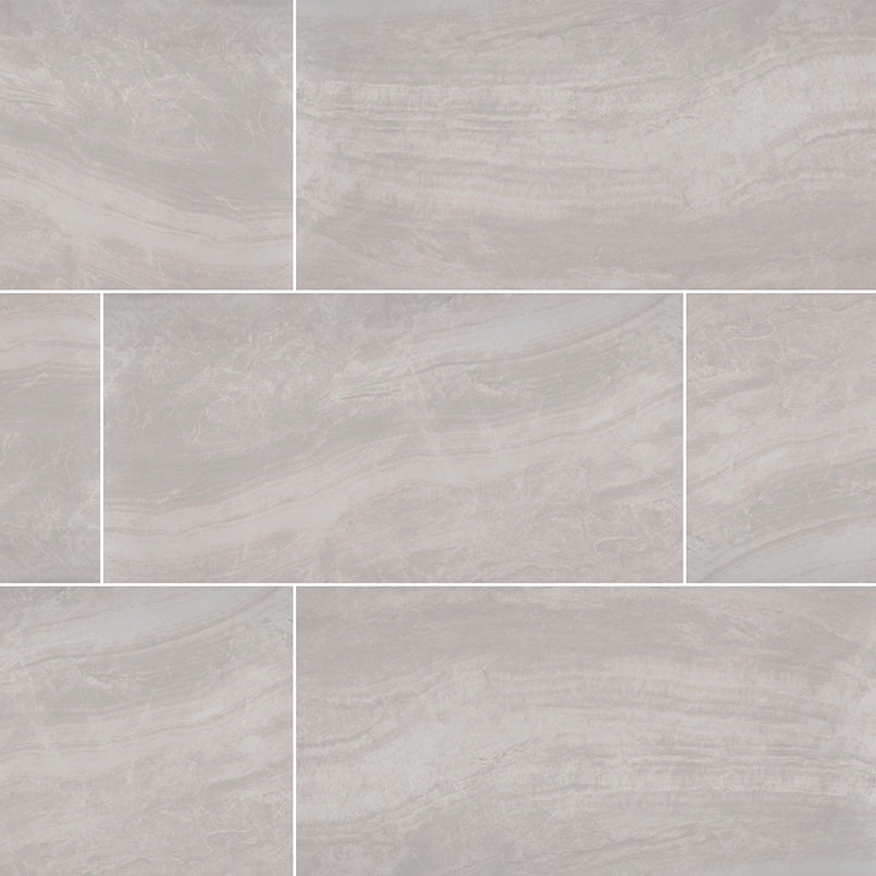 Porcelain tile in Praia Grey 24x48 Matte