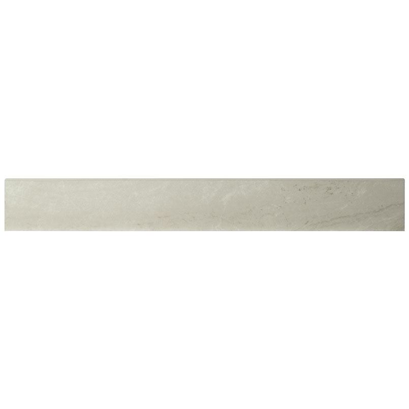 Porcelain tile trim in Praia Grey 3x24 Bull Nose Matte
