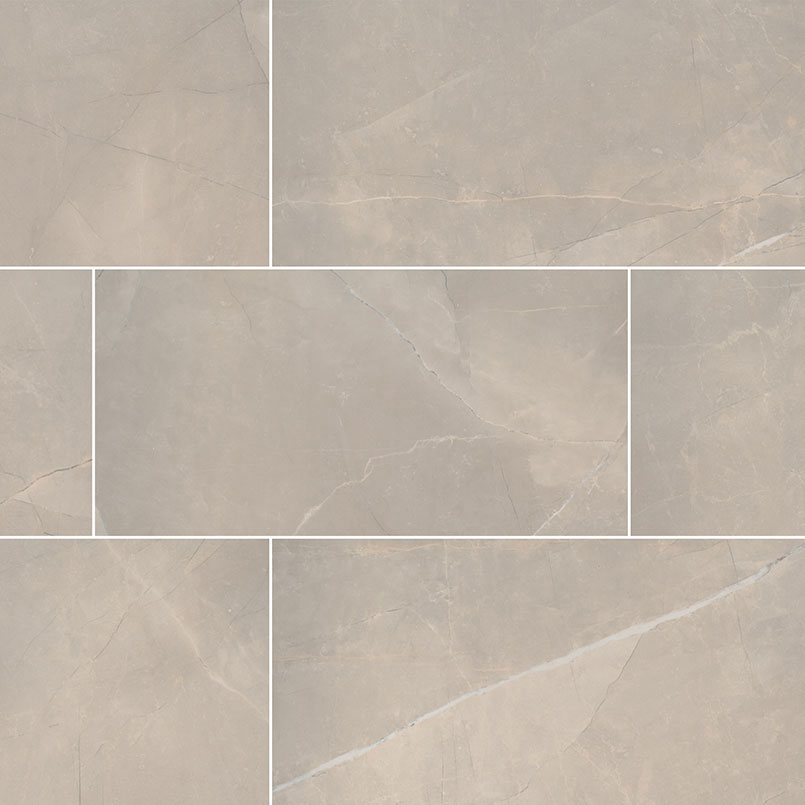Porcelain tile in Sande Cream 12x24 Polished