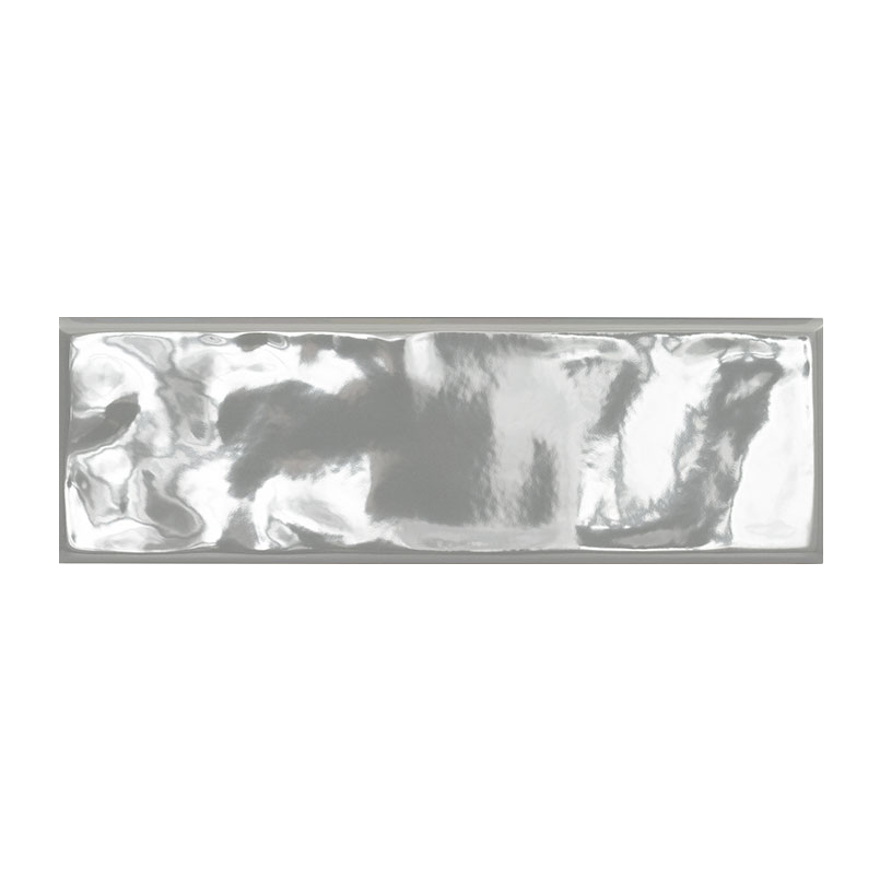 Ceramic tile trim in Urbano Graphite 4x12 Glossy Bull Nose