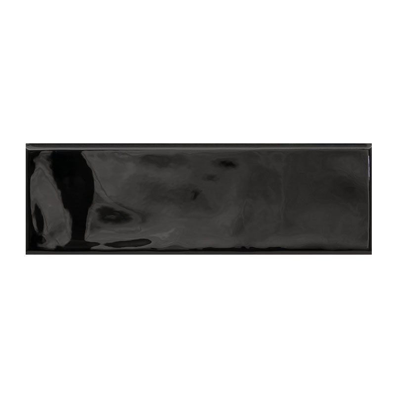 Ceramic tile trim in Urbano Ink 4x12 Glossy Bull Nose