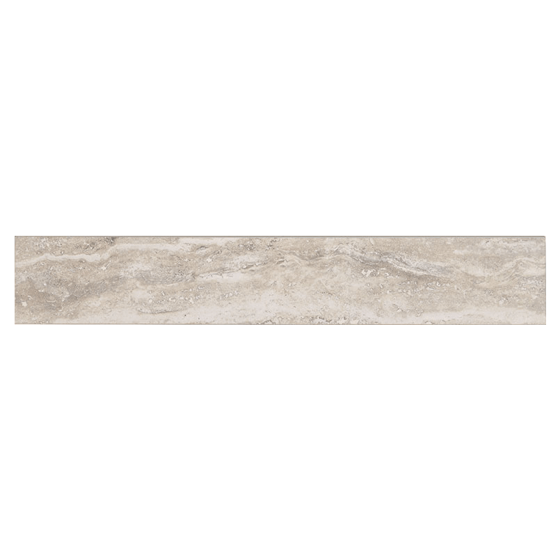 Porcelain tile trim in Veneto Gray 3x24 Bull Nose Matte