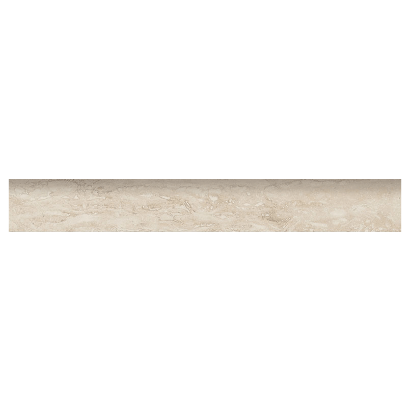Porcelain tile trim in Veneto White 3x24 Bull Nose Matte