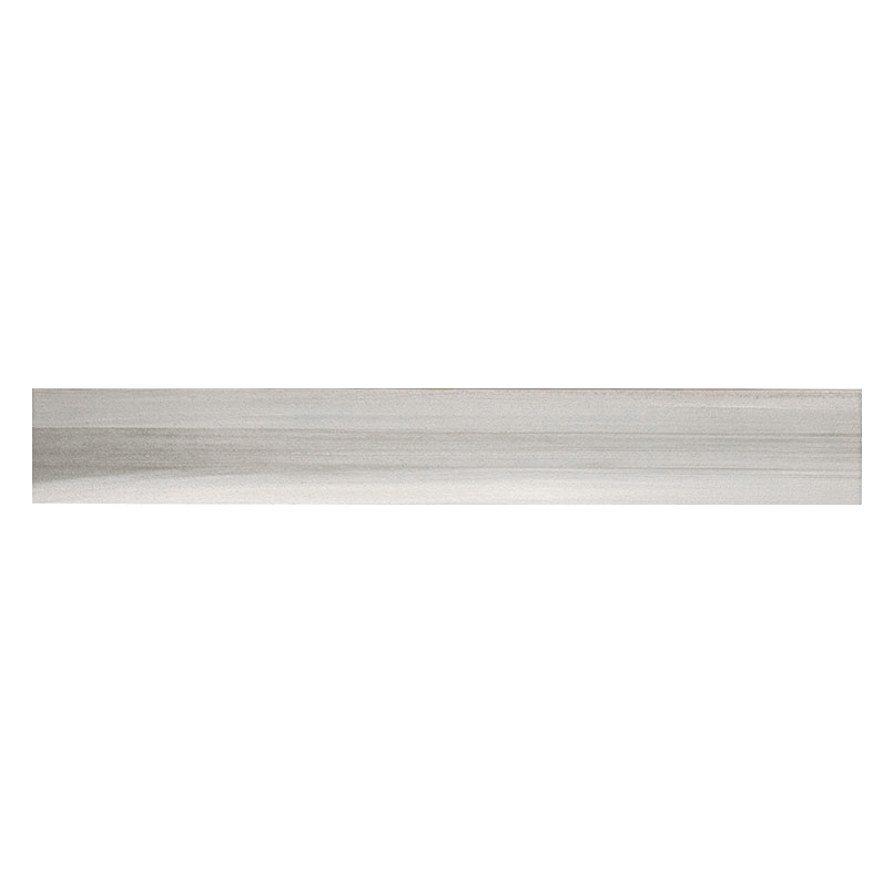 Porcelain tile trim in Watercolor Grigio 3.5x24 Bull Nose