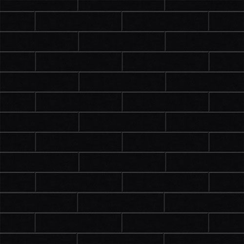 Metro Soho Subway Matte Black 1-3/4"x7-3/4" Porcelain Tile