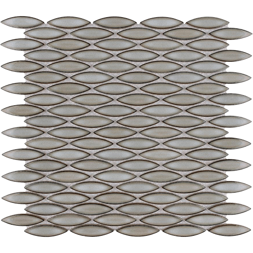 Pescado Linen Grey 12"x12-1/2" Porcelain Mosaic