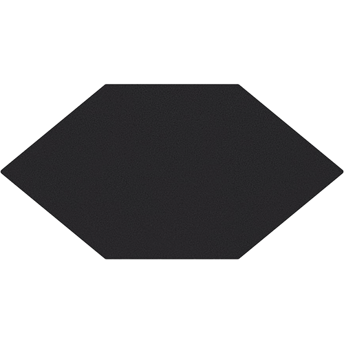 Textile Basic Kayak Black 6-1/2"x12-1/2" Porcelain Tile