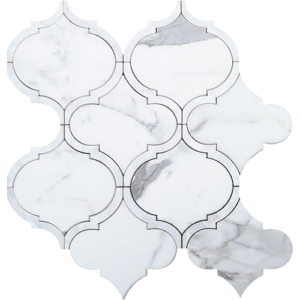 Alice Pearl Calacatta 11.5 x 12 Porcelain Mosaic