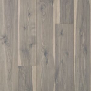 Laminate flooring in Fumed Hickory colorway