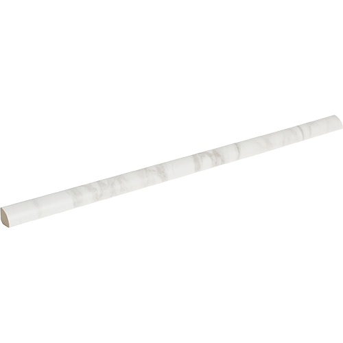 Tru Marmi Matte Pencil Bullnose 1/2 x 12 Arabescato Porcelain Trim