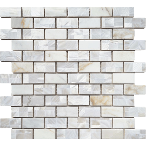 Diana Brick Calacatta 11.75 x 11.75 Glass Tile