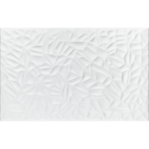 More Petal Matte White 9-7/8"x15-3/4" Ceramic Wall Tile
