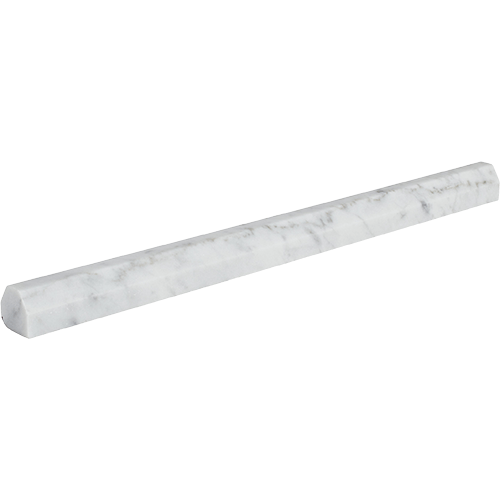 Bianco Carrara Honed Pencil 45 Liner Marble Trim
