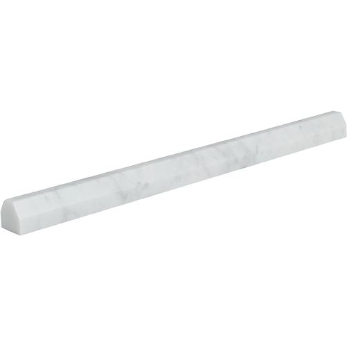 Bianco Venatino Honed Pencil 45 Liner Marble Trim