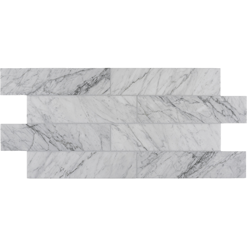 Bianco Venatino Honed 4 x 16 Marble Tile