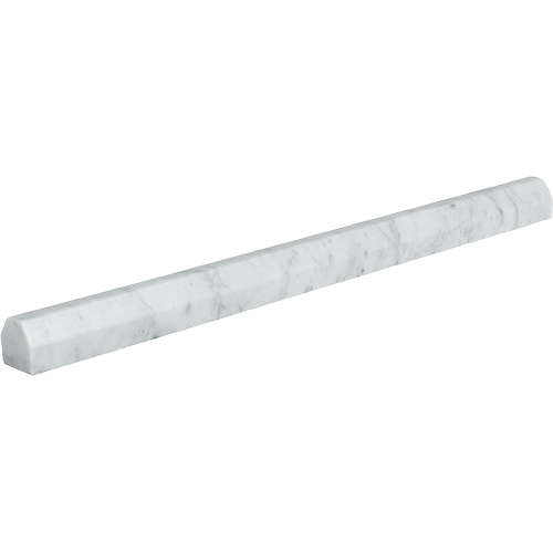 Bianco Venatino Polished Pencil 45 Liner Marble Trim