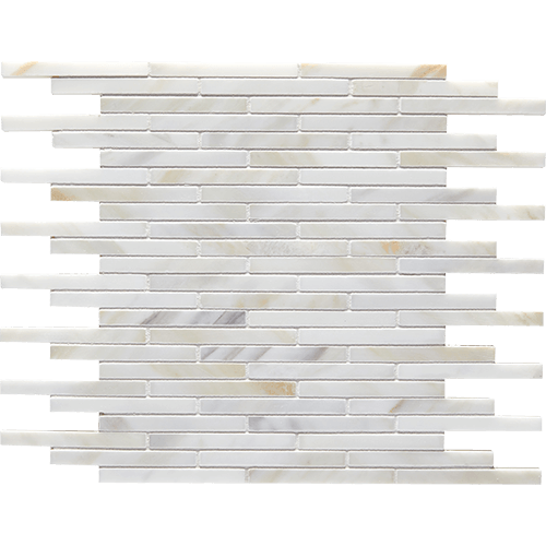 Calacatta Gold Polished Mini Brick Marble Tile