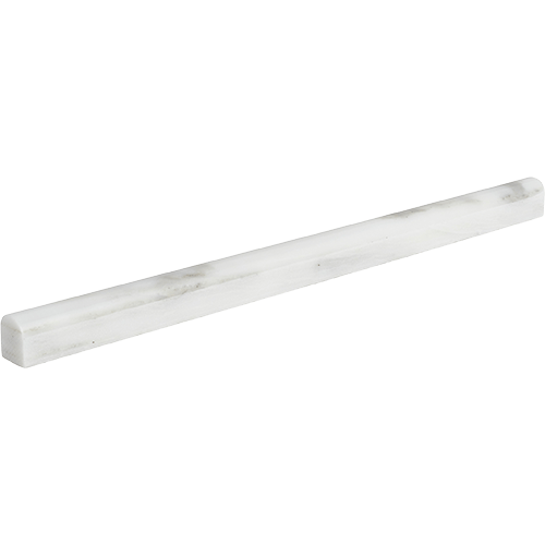 Calacatta Gris Honed Pencil Liner 1/2 x 12 Marble Trim