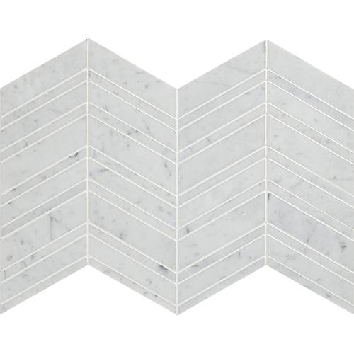 Chevron Venatino Polished Mesh Marble Tile