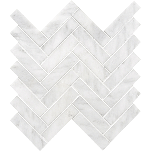 CS Calacatta Gris Honed Herringbone Mesh Marble Tile