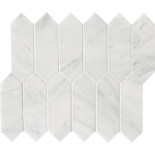 CS Calacatta Gris Honed Picket Mesh Marble Tile