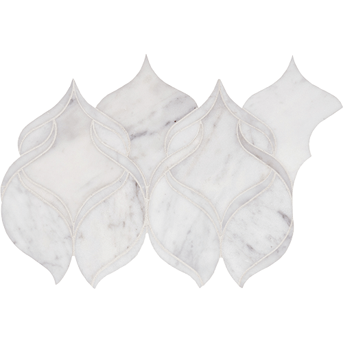 CS Calacatta Gris Honed Ribbon Mesh Marble Tile