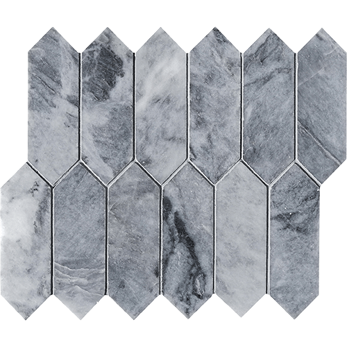 CS Deep Blue Honed Picket Mesh Marble Tile