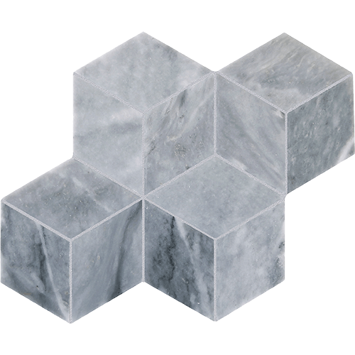 CS Deep Blue Honed Rhomboid Mesh Marble Tile