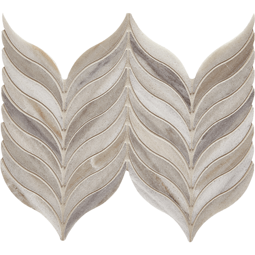 CS Skyline Honed Feather Mesh Marble Tile
