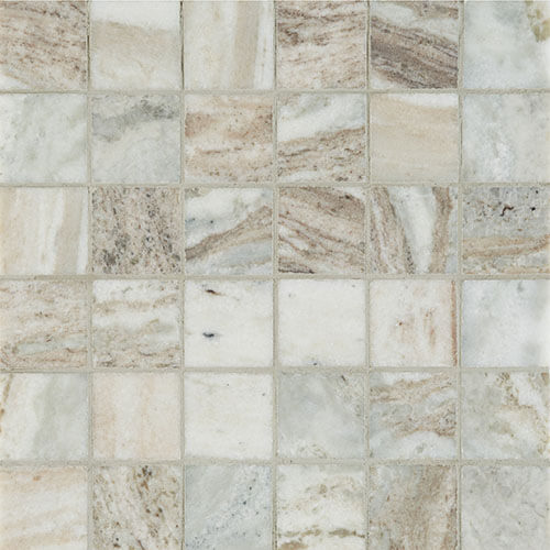 Fantasy Brown Honed 2 x 2 Mesh Marble Tile