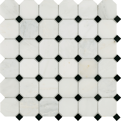 Manhattan Polished Cordoba Pattern Marble Tile