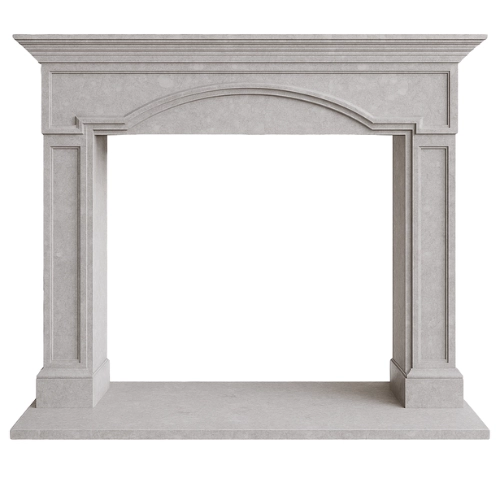Custom #01 Fireplace-Baja Sand Limestone