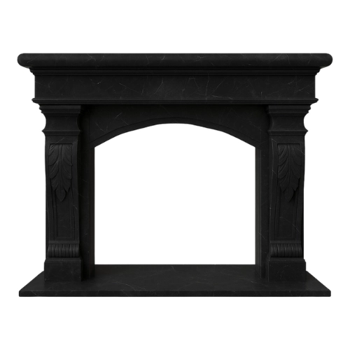 Custom #15 Fireplace-Nero Marquina Marble