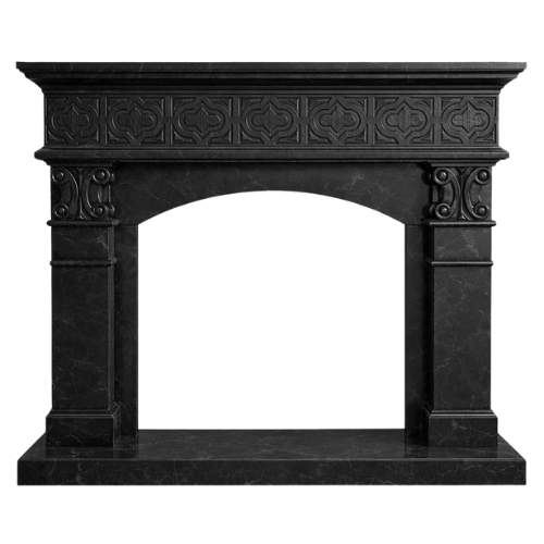 Custom #26 Fireplace-Nero Marquina Marble