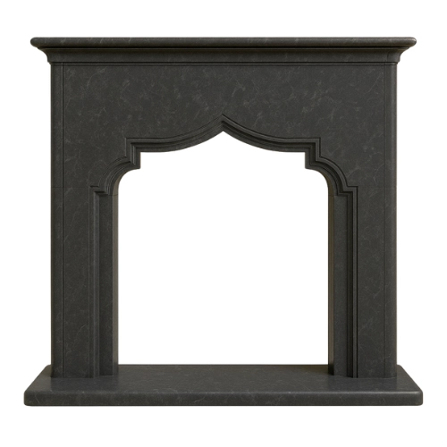 Custom #33 Fireplace-Nero Marquina Marble