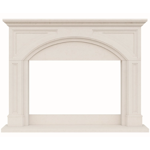 Custom #05 Fireplace-White Limestone