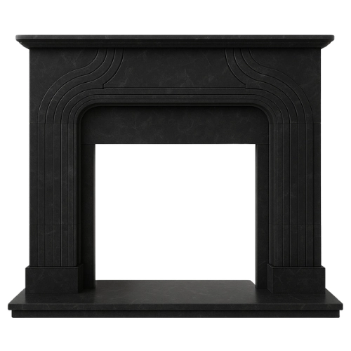 Custom #57 Fireplace-Nero Marquina Marble