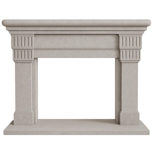 Custom #61 Fireplace-Baja Sand Limestone