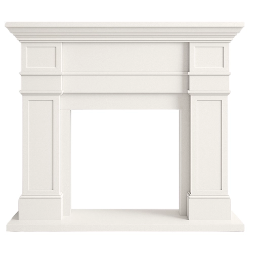 Custom #64 Fireplace-White Limestone