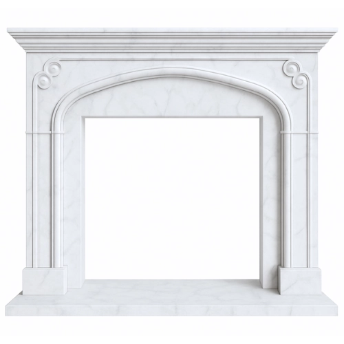 EZ Fit #10 Fireplace-White Marble