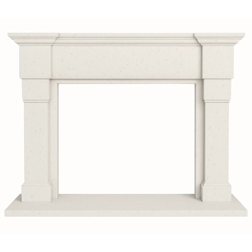 EZ Fit #14 Fireplace-White Limestone