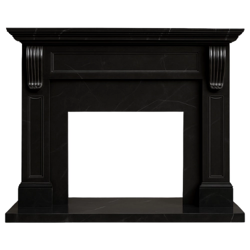 EZ Fit #18 Fireplace-Nero Marquina Marble