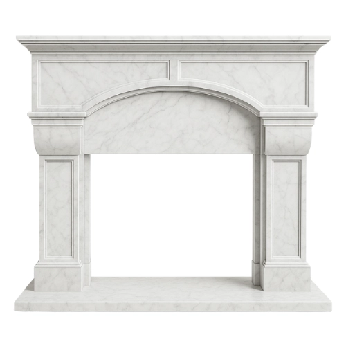 EZ Fit #5 Fireplace-White Marble