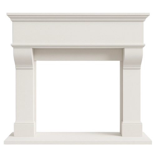 EZ Fit #9 Fireplace-White Limestone
