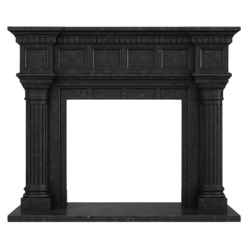 Custom #70 Fireplace-Nero Marquina Marble