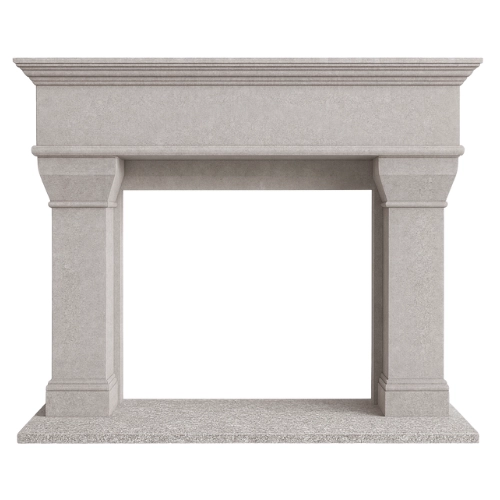 Custom #80 Fireplace-Baja Sand Limestone